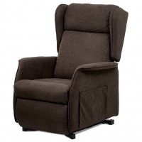 TV a relaxační křeslo "ušák"+ elektrické polohování, 1 motor 230V / 29V, potah h TV-1190 BR2